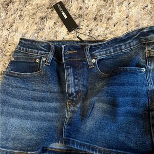 Mini jean skirt